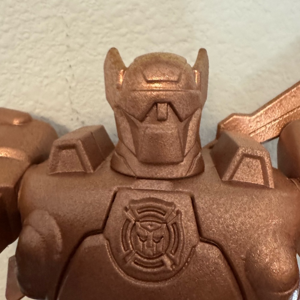 Hammered Copper Custom Painted Transformer Decorative Toy - Picture 3 of 7